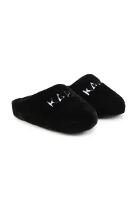 Detské papuče Karl Lagerfeld čierna farba #8750624