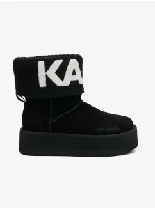 Women's black suede snow boots KARL LAGERFELD Thermo - Women #8450055