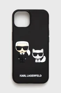 Puzdro na mobil Karl Lagerfeld Iphone 13 6,1 čierna farba