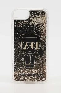Karl Lagerfeld KLHCI8LGGKBK Apple iPhone SE 2022/SE 2020/8/7 black hardcase Liquid Glitter Gatsby