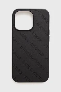 Karl Lagerfeld KLHCP13LPTLK Apple iPhone 13 Pro hardcase black Perforated Allover