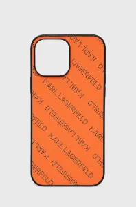 Karl Lagerfeld KLHCP13XPTLO Apple iPhone 13 Pro Max hardcase orange Perforated Allover
