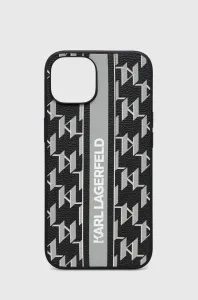 Karl Lagerfeld KLHCP14SPGKLSKG Apple iPhone 14 hardcase grey Monogram Stripe