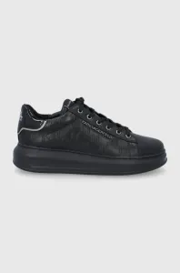 Kožená obuv Karl Lagerfeld KAPRI MENS čierna farba #7007041