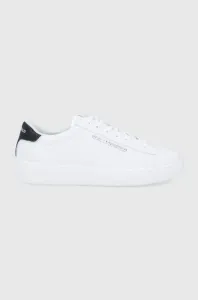 Kožená obuv Karl Lagerfeld Kupsole Iii biela farba #9494531
