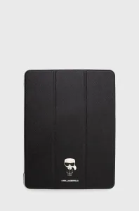 Karl Lagerfeld KLFC12OKMK Apple iPad Pro 12.9 2021 (5 gen) Book Cover black Saffiano Karl Iconic
