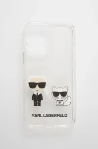 Karl Lagerfeld KLHCP13SCKTR Apple iPhone 13 mini ochranný kryt Transparent Karl & Choupette
