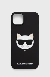 Karl Lagerfeld KLHMP14MSLCHBK Apple iPhone 14 Plus hardcase black Silicone Choupette Head Magsafe