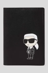 Púzdro Na Pas Karl Lagerfeld K/Ikonik 2.0 Leather Pass Case Čierna None