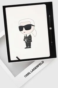 Zošit A Pero Karl Lagerfeld K/Ikonik 2.0 Notebook Pen Set Čierna None #4247533