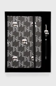 Zápisník a pero Karl Lagerfeld čierna farba