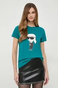 Tričko Karl Lagerfeld Ikonik 2.0 Karl T-Shirt Zelená Xs