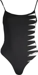 Jednodielne plavky Karl Lagerfeld čierna farba, mäkké košíky #229049