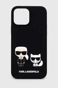 Karl Lagerfeld KLHCP13XSSKCK Apple iPhone 13 Pro Max ochranný kryt black Silicone Karl & Choupette