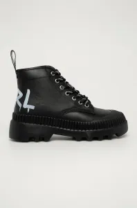 Členková Obuv Karl Lagerfeld Trekka Ii Brush Logo Hiker Čierna 37