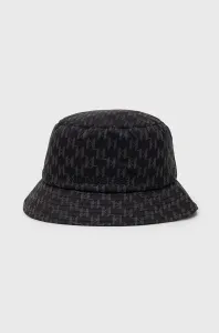 Klobúk Karl Lagerfeld K/Monogram Refl Rev Bucket Hat Čierna None