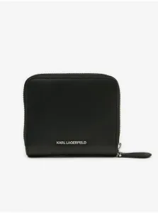 Peňaženka Karl Lagerfeld K/Ikonik 2.0 Leather Sm Zipwlt Čierna None #4247204