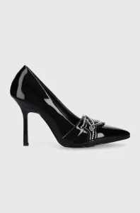 Kožené topánky chelsea Karl Lagerfeld SARABANDE čierna farba, KL30919D #8588953
