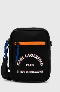 Malá taška Karl Lagerfeld čierna farba #8740545