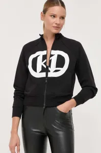 Mikina Karl Lagerfeld dámska, čierna farba, s potlačou #8694899