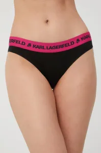 Nohavičky Karl Lagerfeld čierna farba #223174