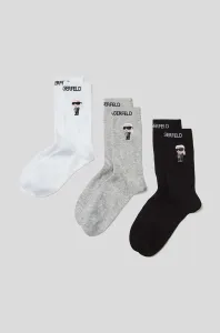 Ponožky 3-Pack Karl Lagerfeld K/Ikonik 2.0 Socks 3 Pack Rôznofarebná 43/46