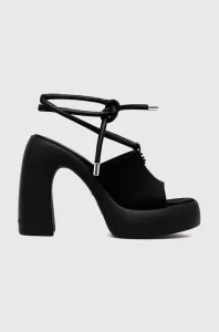 Sandále Karl Lagerfeld ASTRAGON HI čierna farba, KL33725 #6984346