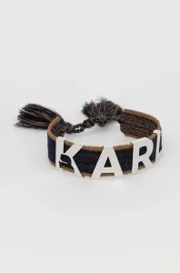 Šperk Karl Lagerfeld K/Woven Metal Logo Bracelet 9 Šedá None