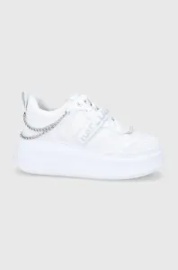 Topánky Karl Lagerfeld ANAKAPRI biela farba, na platforme #6657089