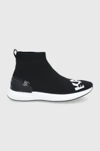 Topánky Karl Lagerfeld čierna farba, na plochom podpätku #183636