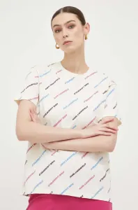 Tričko Karl Lagerfeld Aop Future Logo T-Shirt Biela Xs