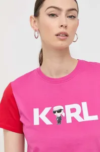 Tričko Karl Lagerfeld Ikonik 2.0 Karl Logo T-Shirt Červená L