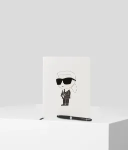 Zošit A Pero Karl Lagerfeld K/Ikonik 2.0 Notebook Pen Set Čierna None #5612172
