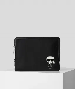 Púzdro Karl Lagerfeld K/Ikonik Nylon Laptop Pouch Čierna None #3779756