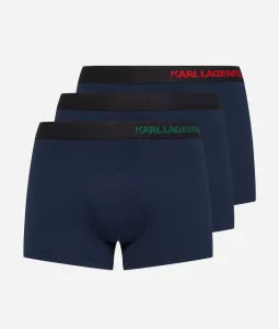 Spodná Bielizeň Karl Lagerfeld Hip Logo Trunk 3-Pack Modrá Xl
