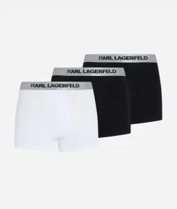 Spodná Bielizeň Karl Lagerfeld Metallic Elastic Trunk Set 3-Pack Čierna S