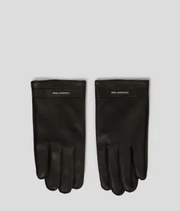 Rukavice Karl Lagerfeld K/Essential Ff Gloves Čierna L
