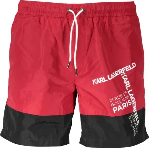 Karl Lagerfeld pánske plavky Farba: červená, Veľkosť: L #1510263