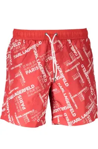 Karl Lagerfeld pánske plavky Farba: červená, Veľkosť: S