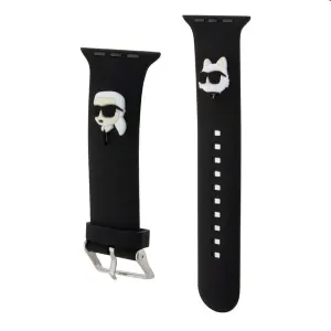 Karl Lagerfeld Karl and Choupette Head NFT remienok pre Apple Watch 3840 mm, čierna 57983116718