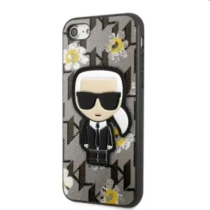 Puzdro Karl Lagerfeld Ikonik Flower pre Apple iPhone 7/8/SE20/SE22, šedé 57983108338