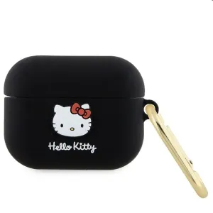 Hello Kitty Silikónový 3D Kitty Head Logo obal pre Apple AirPods Pro, čierny 57983116939