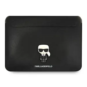 Karl Lagerfeld Sleeve KLCS14PISFBK 13/14 inch black Saffiano Ikonik Karl