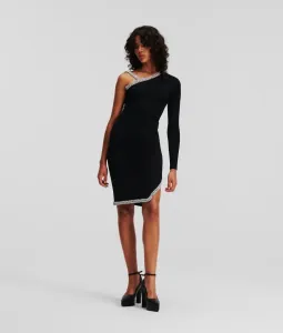 Sukňa Karl Lagerfeld Fashion Knit Skirt Čierna L