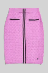 Sukňa Karl Lagerfeld Textured Classic Knit Skirt Ružová S