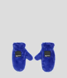 Rukavice Karl Lagerfeld Jeans Faux Fur  Glove Modrá M/L