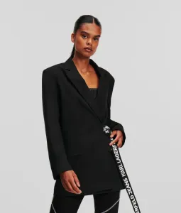 Sako Karl Lagerfeld Jeans Klj Logo Casual Blazer Čierna M