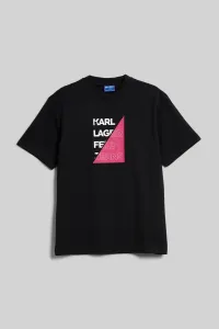 Tričko Karl Lagerfeld Jeans Klj Regular Cut Logo Sslv Tee Čierna Xs