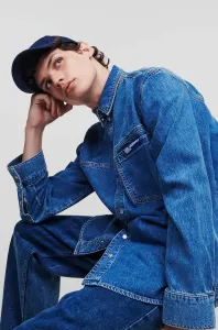Rifľová košeľa Karl Lagerfeld Jeans pánska, regular, s klasickým golierom