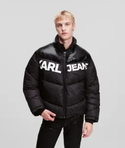 Bunda Karl Lagerfeld Jeans Klj Logo Puffer Jacket Čierna M